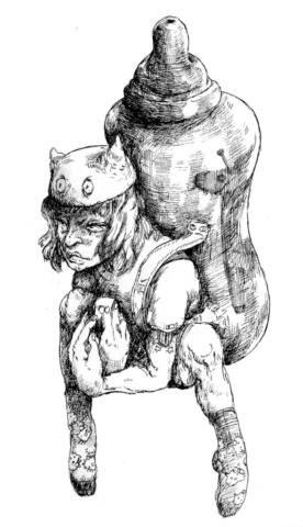 Ilustración a tinta sobre papel, RAMIRO ALONSO. Feminismos