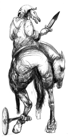 Muerte, caballo, barroco