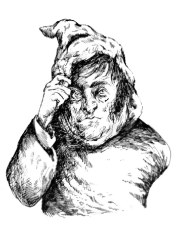 Javier Milei, prefascista, tinta sobre papel.